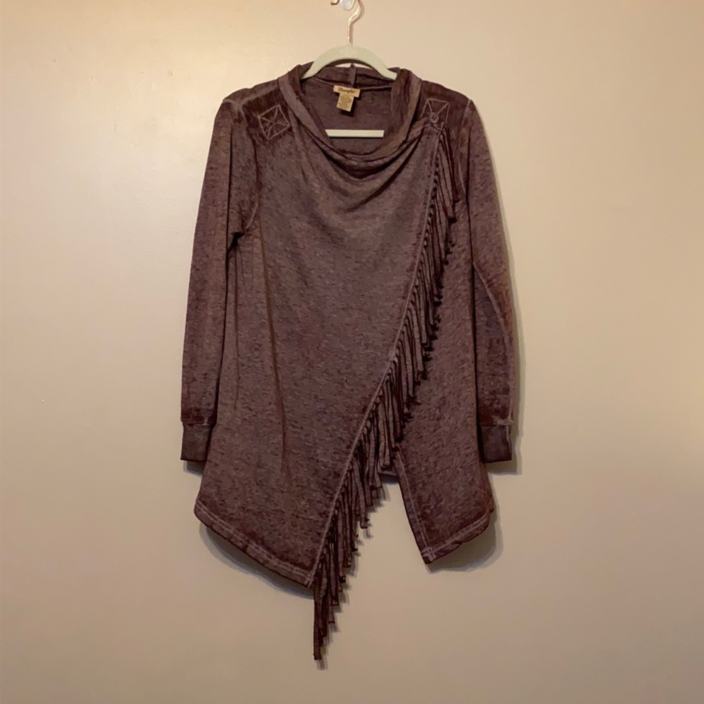 Wrangler Fringed Cardigan, Small